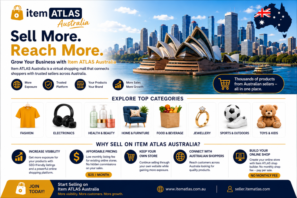 Item ATLAS Australia online selling platform for Australian sellers
